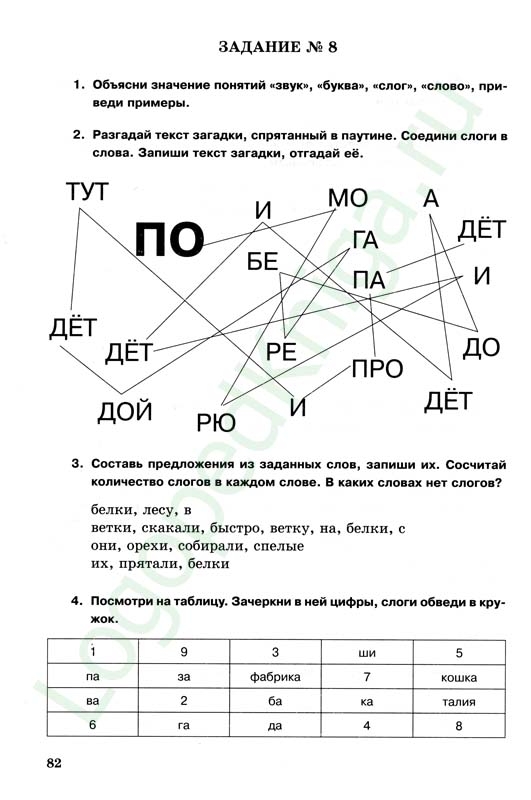 занимательные задания по русскому языку для учеников 2 класса